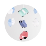 Музикална играчка с проектор "Колички"