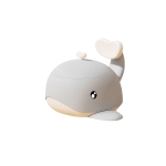 Гърне с капак и облегалка Китче сиво