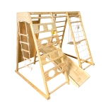 Дет. играчка за катерене и люлка дървена