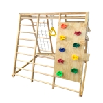 Дет. играчка за катерене и люлка дървена