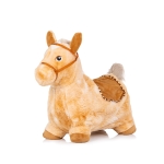 Детско подскачащо конче със звук кафяво