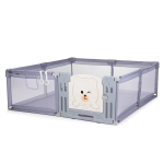 Кошара за игра Amico 180/200cm,врата,сив