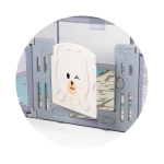 Кошара за игра Amico 180/200cm,врата,сив