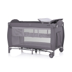 Детска преносима кошара Бела тъмносива