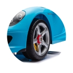 Ел. кола Porsche Carrera GT синя