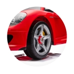 Ел. кола Porsche Carrera GT червена