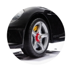 Ел. кола Porsche Carrera GT черна