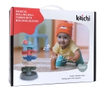 Детска кула пързалка с топчета-муз. и св