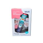 Записващ микрофон с музика и светлина си