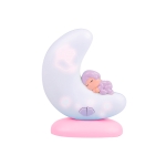 Мултифункционална нощна лампа Луна розов