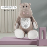 Плюш. играчка с проектор/музика"Хипо