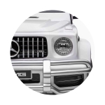 Eл.джип MERCEDES G63 за две деца бял EVA