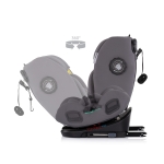 Ст.кола360 I-size40-150 Techno iGROW сив