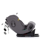 Ст.кола360 I-size40-150 Techno iGROW сив