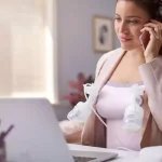 Двойна електрическа помпа Philips AVENT Natural Motion Advanced SCF395/31 с 2 бр. полипропиленови шишета 125 мл с биберон Natural Response 0м+, 5 бр. торбички за кърма и 4 бр. подплънки 0617.001 