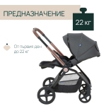 DUO СИСТЕМА MYSA  Black Satin количка, шаси и кош за новородено, 0м+ - J0117.01