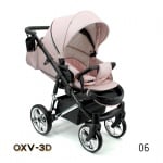 Adbor-бебешка количка 3в1 Avenue 3D: розово