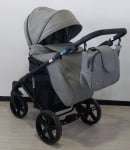 Adbor-Бебешка количка Piuma 3в1 цвят: син лен