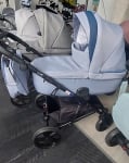 Adbor-Бебешка количка Piuma 3в1 цвят: син лен