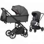 Carrello-бебешка количка 2в1 Alfa 2023: Graphite Grey