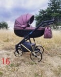 Adbor-бебешка количка 3в1 Avenue 3D: лилаво