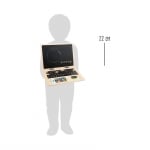 Small Foot Лаптоп, дървен, с магнитна дъска, 30 х 22 х 1.5 cm