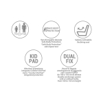 Foppapedretti-стол за кола Reklino I-Size 76-150см