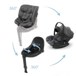 Комплект столче за кола Foppapedretti 3 в 1 Disk Grow i-Size + база Disk i-Size + столче Disk Infant i-Size