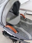 Gusio-Бебешка количка 3в1 Carrera new цвят:сив лен+сива кожа