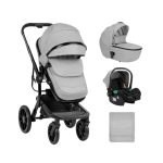 Комбинирана количка 3в1 с твърд кош Irene Light Grey 2024