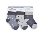 Бебешки памучни термо чорапи 0-3 месеца момчета