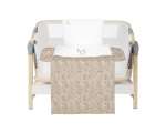 Бебешки спален комплект за мини-кошара 3ч Secret Garden Beige