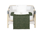 Бебешки спален комплект за мини-кошара 5ч Secret Garden Green