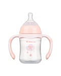 Шише с широко гърло и антиколик биберон 180мл Peach Cloud