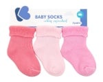 Бебешки памучни термо чорапи дълги PINK 1-2 години