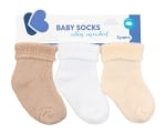 Бебешки памучни термо чорапи дълги BEIGE 2-3 години