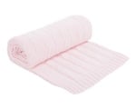 Плетено памучно одеяло Light Pink