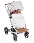 Комбинирана количка 2 в 1 Divaina Grey с кош за новородено