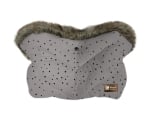 Ръкавица за количка Luxury Fur Dots Grey
