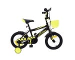 Makani Детски велосипед 14`` Diablo Black-Yellow