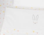 Бебешки спален комплект за мини-кошара 3ч Rabbits in Love