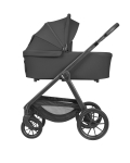 Комбинирана количка 3в1 с кош за новородено Modena Black 2027