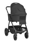 Комбинирана количка 3в1 с кош за новородено Modena Black 2027