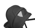 Комбинирана количка 3в1 с кош за новородено Modena Black 2027