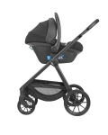 Комбинирана количка 3в1 с кош за новородено Modena Black 2027