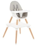 Дървен стол за хранене Multi 3in1 Grey