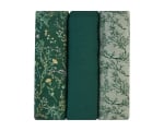 Комплект 3 бр муселинови пелени 100х100 см Secret Garden Green