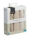 Комплект 3 бр муселинови пелени 75х75 см Secret Garden Beige