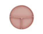 Чиния с отделения и вакуумно дъно Platinum Silicone Blush