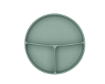Чиния с отделения и вакуумно дъно Platinum Silicone Sage